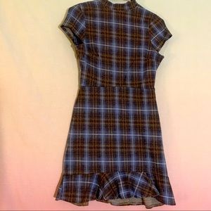 Mini plaid dress